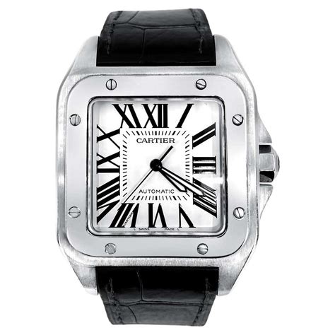 cartier santos xl strap|cartier santos diamond bezels.